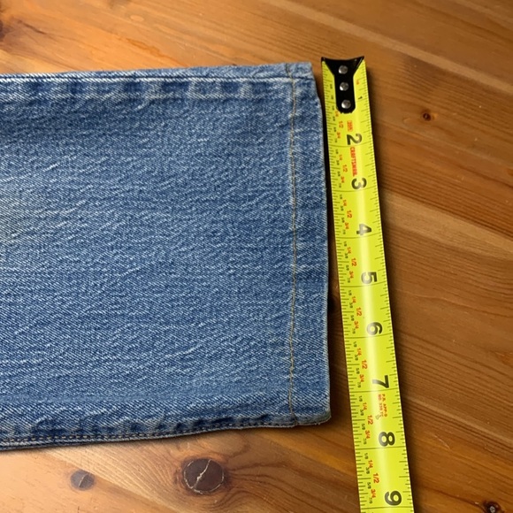 Levi’s Ribcage Straight High Rise Faded Blue Denim Jeans with Button Fly - Picture 14 of 17